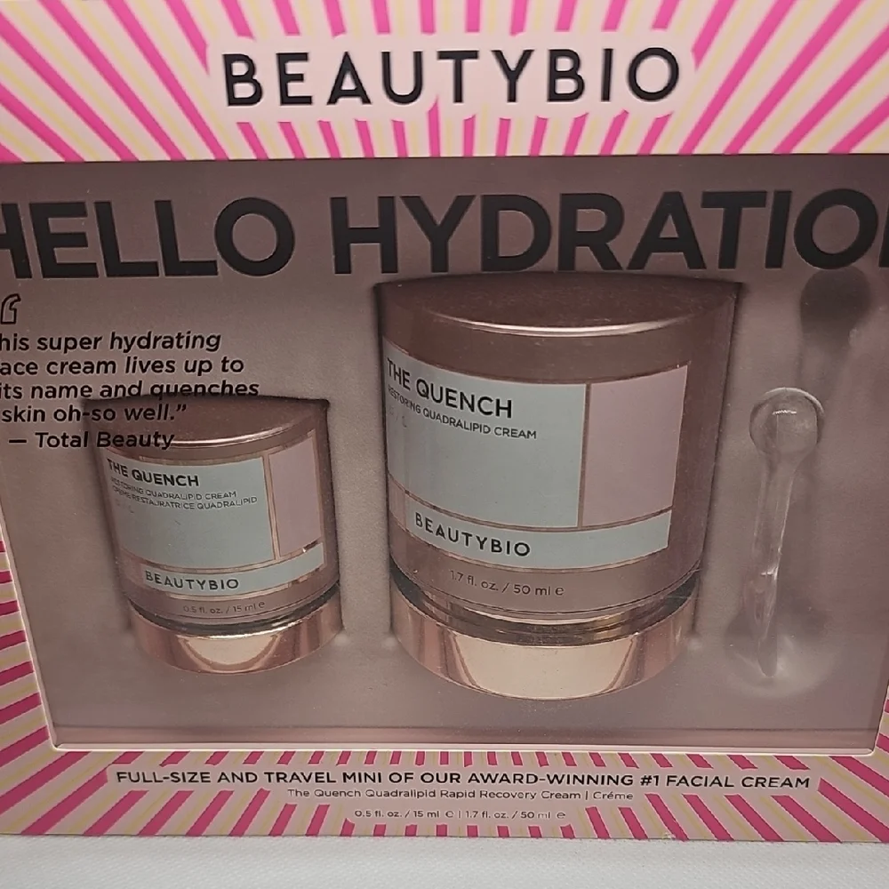 BEAUTYBIO Hello Hydration The Quench Facial Moisturizer - Pink & Rose Gold